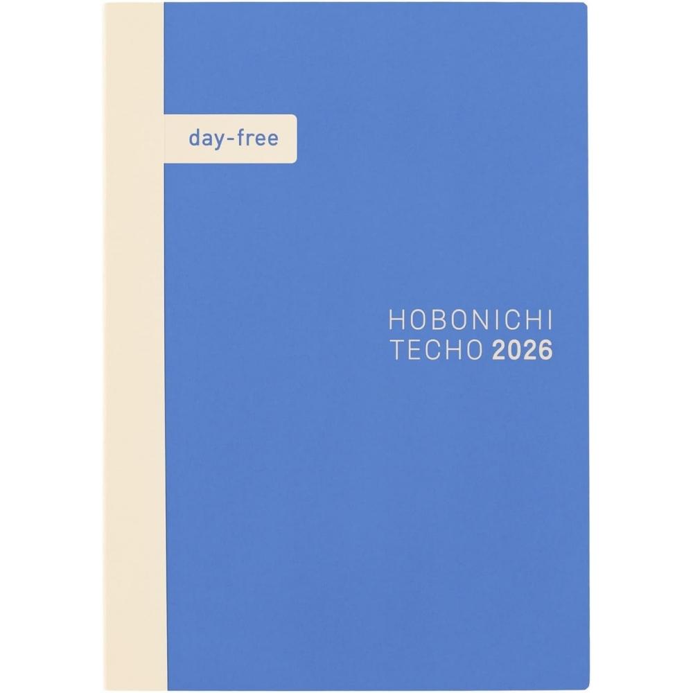 Блокнот Hobonichi 2026 Основной блок День Свободный [A5 месяц+Блокнот Январь  Начало пн] A5