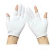 White Cotton Fingerless Work Gloves