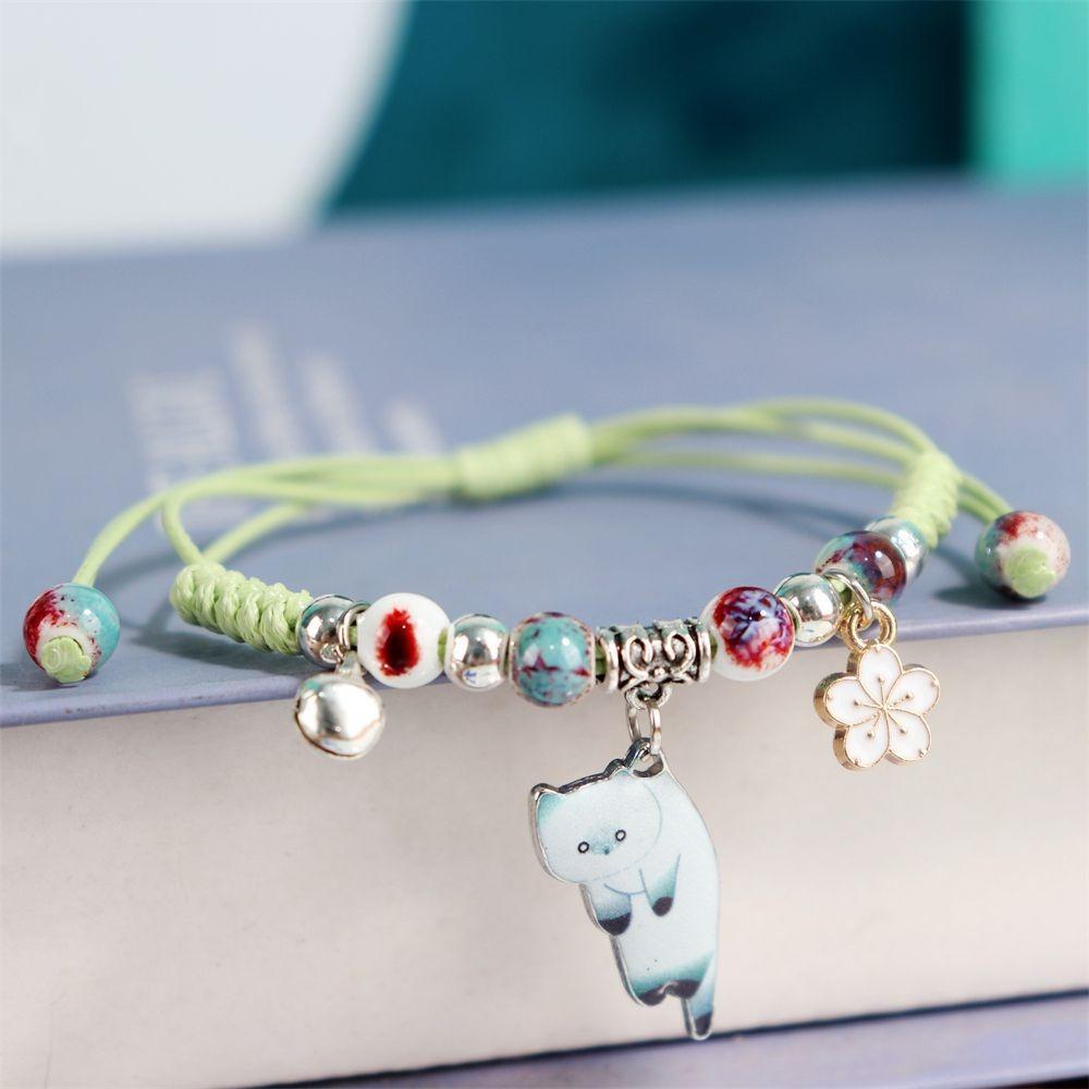 Adjustable Cartoon Cat Bracelet Fashion Charm Friendship Bracelets Cute Animal Bracelet  Lovers
