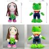 Lara Campos Plush Frog Couple Toy With Soft Short Pile For Gift And Collection