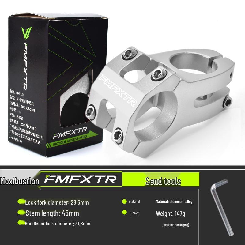 Short Cycling Mountain Bike Stem Handlebar Accessory, 31.8mm Hollow Design