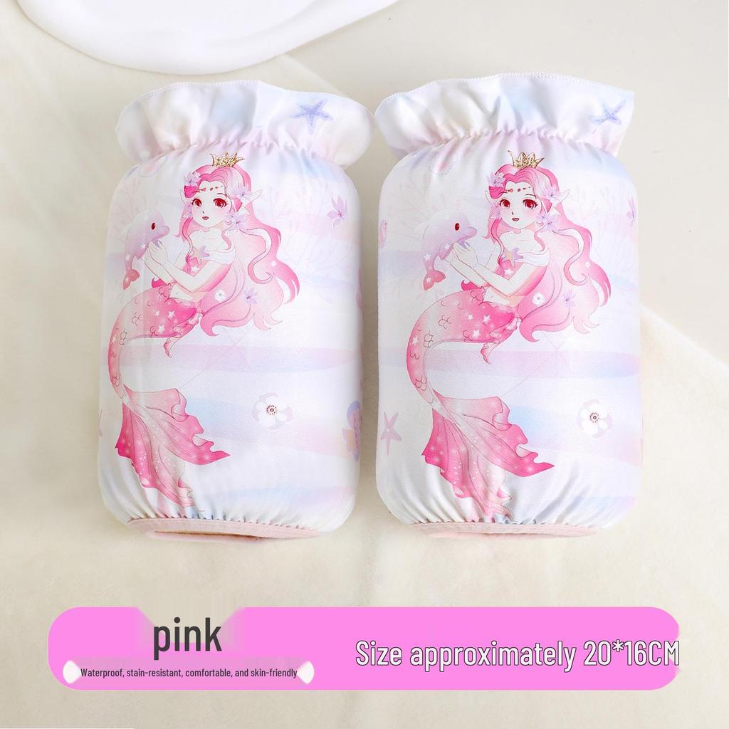 Waterproof Mermaid Sleeves for Girls - Anti-Dirty, Ideal for Autumn and Winter, Ages 3-12