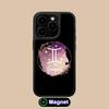 Zodiac Sign Gemini Phone Case for iPhone 17 16 15 14 13 12 11 Air Pro Max Plus Matte Surface Magsafe Cover