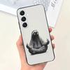 Cute Animal Sloth Phone Case For Samsung Galaxy A13,A21s,A22,A31,A32,A52,A53,A71,A80,Soft Black Shell