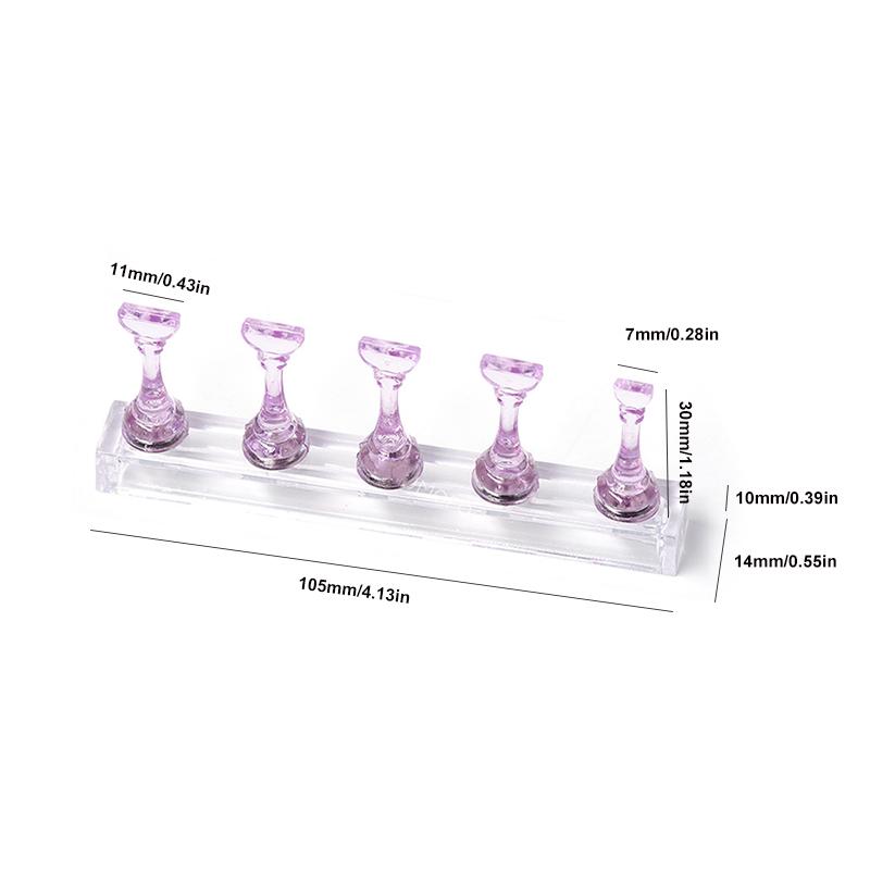 Acryl Magnetischer Nagel-Display-Ständer Falsche Press-On-Nägel Halter Maniküre-Rack Für Anfänger DIY