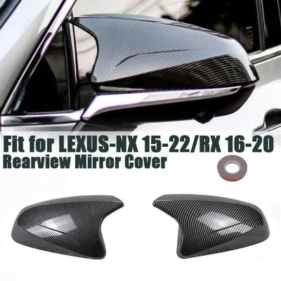 For Lexus NX RX NX200 RX300 450h 2016- Car Sticker Rearview Side Mirror Cover Wing Cap Exterior Door Rear View Case Trim