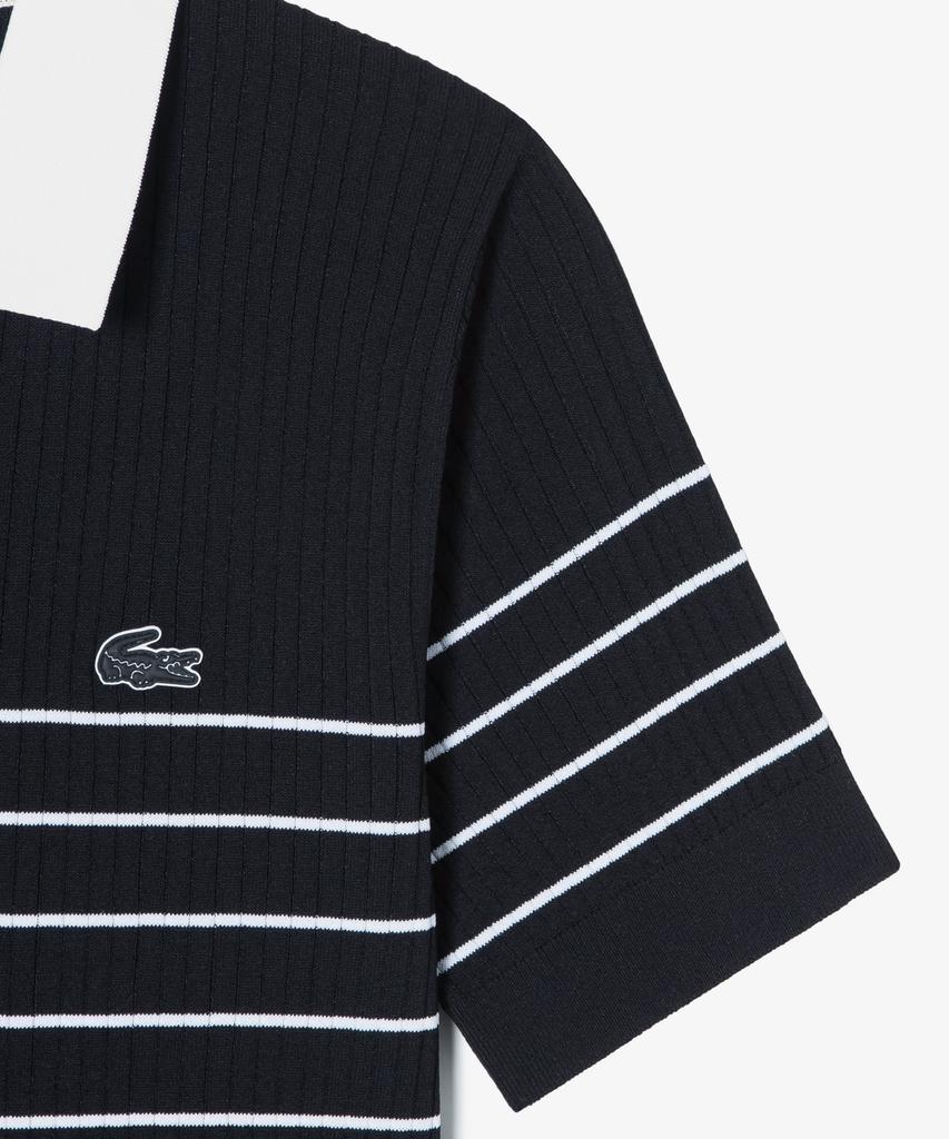 LACOSTE Women'S Textured Striped Polo Sweater Af230E-56G 031