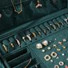 Händen TEMU 3-Layer Flannel Lockable Jewelry Box