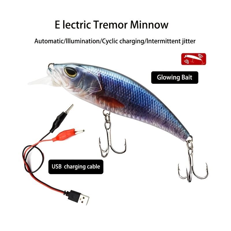 Electronic Mechanical Minnow Ration Fishing Lure Sinking Style Hard Bait Freshwater and Seawater Fishing Accessories