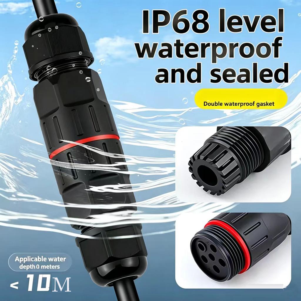 IP68 Waterproof Joint Wire Quick Connection Connector 2/3pin Wire Connectors LED Lamp Wiring Outdoor Rainproof Terminal
