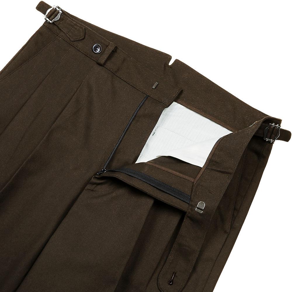 Solti Reve Cotton Washed Trousers (Brown)