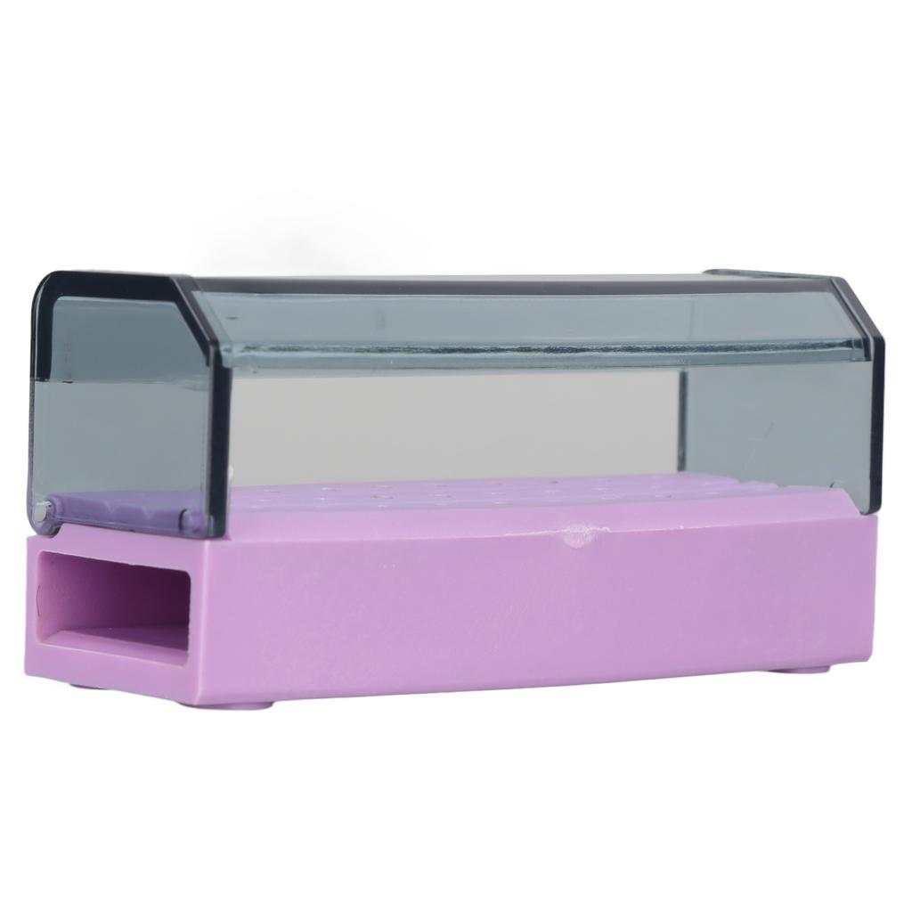 High Speed Burs Holder 30 Holes Dustproof High Temperature Portable Dental Bur Holder Box with Cover for Dental Clinics
