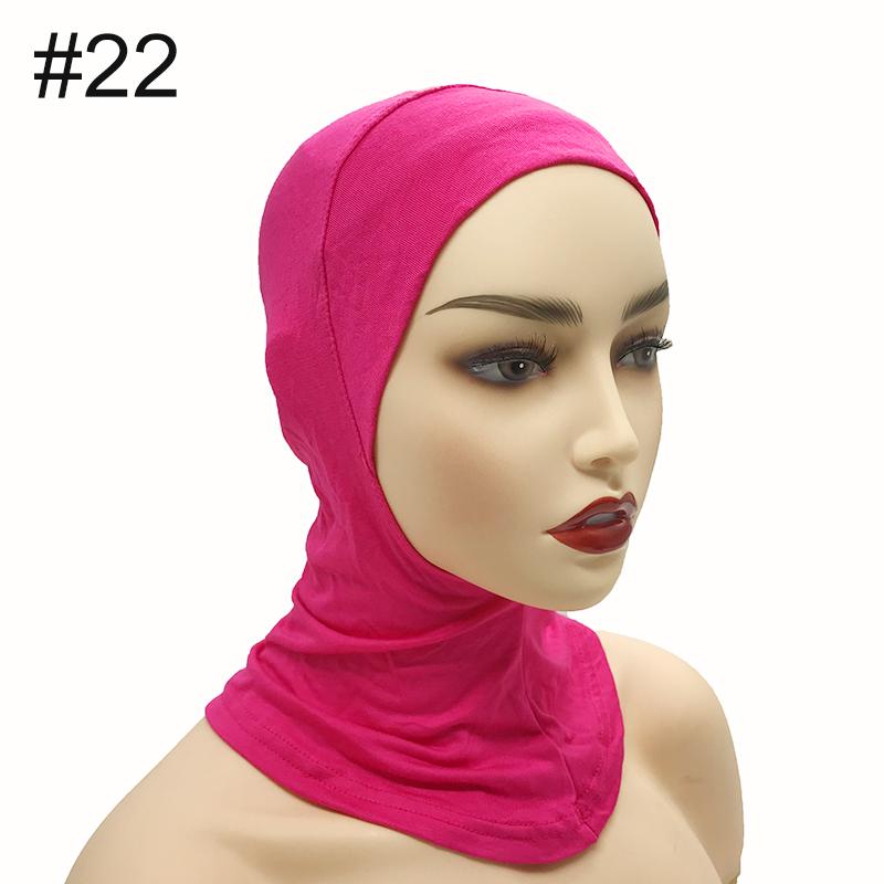 High Qualit Modal Muslim Women Ninjas Cap Full Cover Inner Hat Islamic Undercap Hijab Comfortable Bonnet Headcloth Neck Cover
