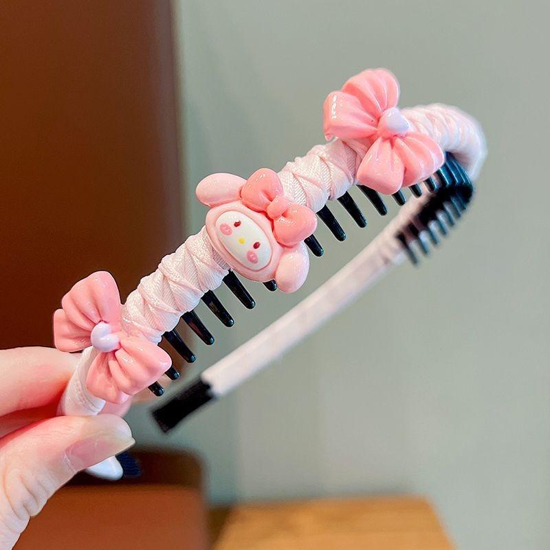 

Нескользящая мультяшная повязка на голову для детской челки - Нежный аксессуар для волос для девочек