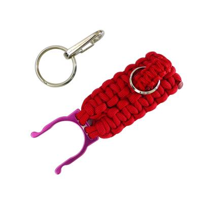 EDC Novaputa Slim Rot Paracord PET-Flaschen-Schlüsselanhänger Made in Japan [ROYAL BREEZE]