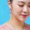 Round Glass Bead Earrings (4 Colors)