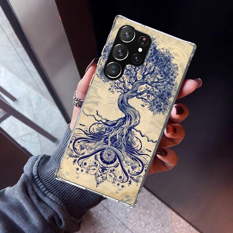 

Tree of Life Space Phone Case For Samsung Galaxy S23 S24 S25 Edge S26 Ultra S22 + S21 Plus S20 FE Cover Silicone Print Shell Gal Samsung S26 Plus