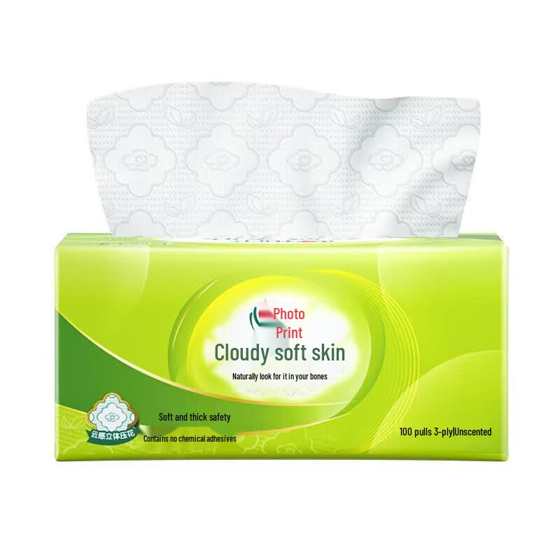 Mind Act Upon Mind Cloud-Feel 3-Ply Facial Tissues, 72-Pack