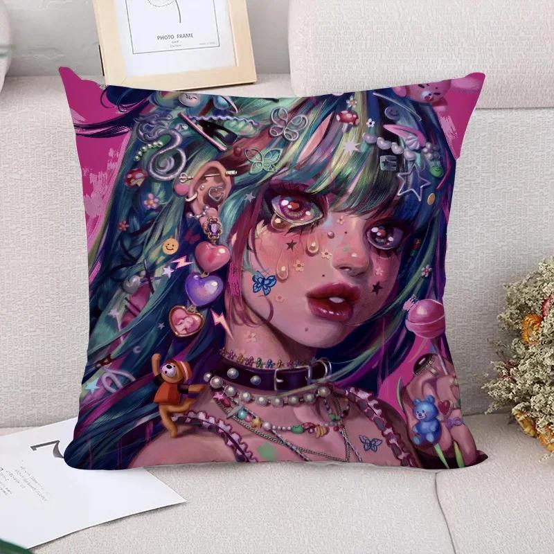 Pillowcase Eunpyon Art Decorative Cushion Cover x Cushions Home Decor Couple Pillow Pillowcases  Pilow Cases  Fall