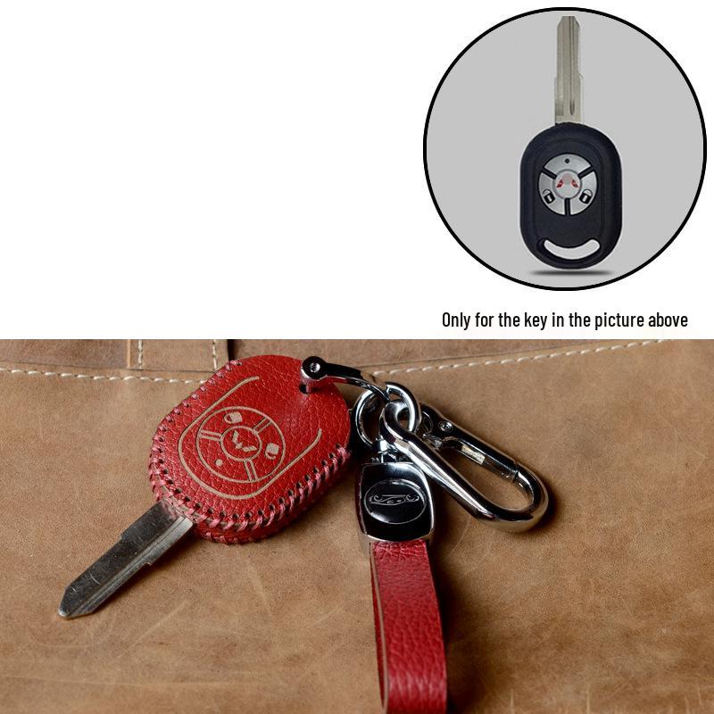 Wuling Hongguang, Zhiguang, Rongguang V Mini Top-Grain Cowhide Key Bag Buckle
