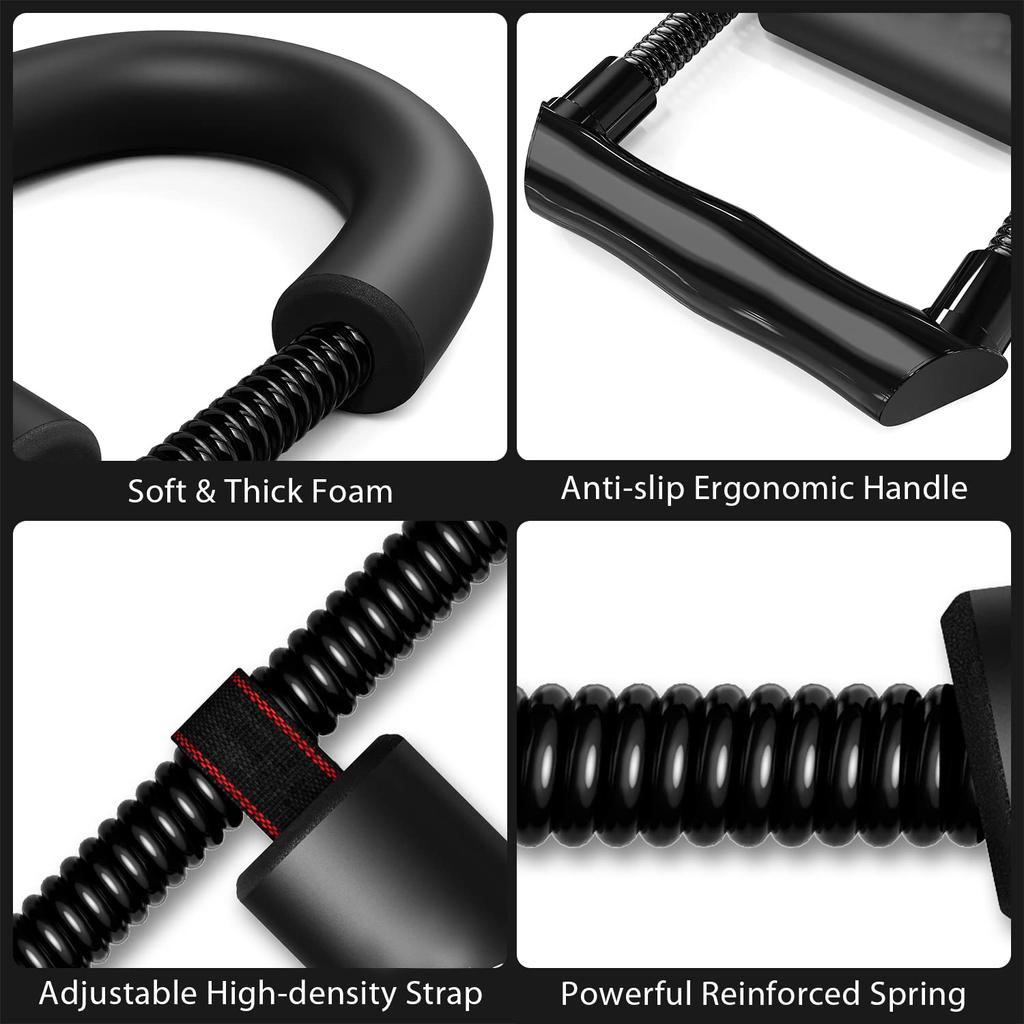 Enhanced Wrist and Forearm Trainer izable Fit Grip Strengthener with Heavy-Duty Resistance for Professional and Home Gym Use