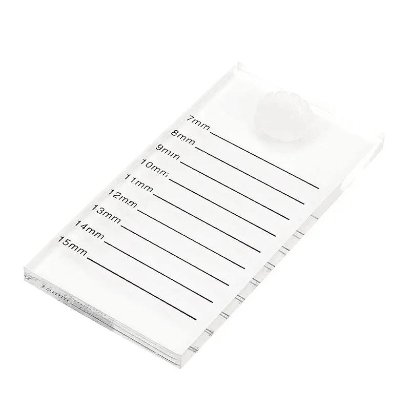 

1Pcs Holder Eyelash Extension Plate Acrylic Pad Lash Tray Grafting Lashes Holder Glue Pallet Board Stand Makeup Tools Eyelash