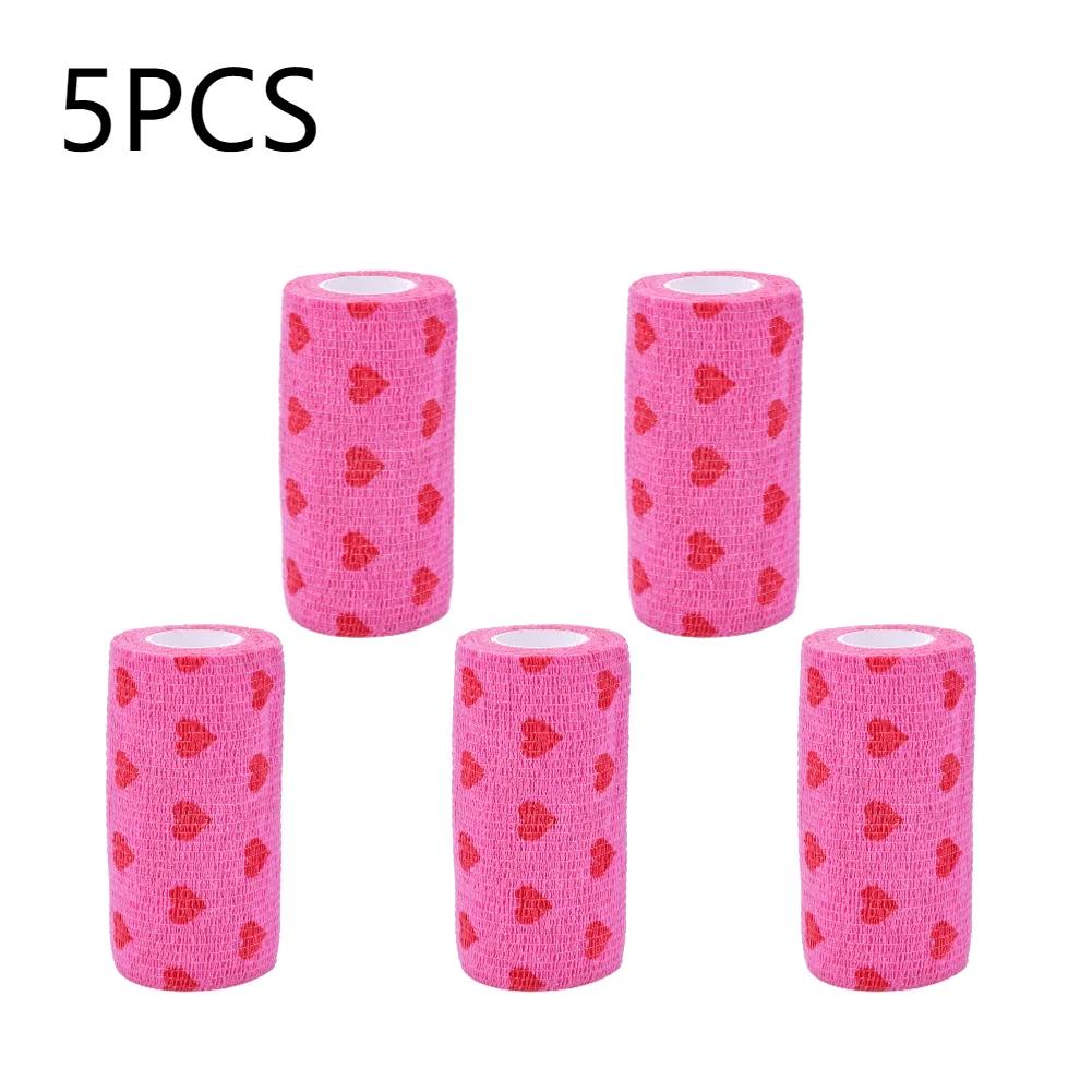2/5/10 шт. Самоклеящиеся эластичные бинты для защиты лап домашних животных (собак и кошек), медицинские бинты, нетканые когезивные бинты