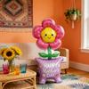 1pc 61-Inch Standing Smiling Face Flower Oversized Balloon for Mother'S Day Festive Event Atmosphere Decoration Photo Props