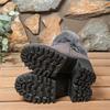 Women's Plus Size Fashion -Lined Warm Side Zip Round Toe Heel Casual Boots