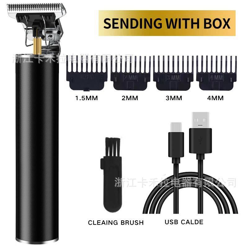 Kit Tondeuses et Tondeuses à Cheveux Professionnelles Vintage, Ensemble Rechargeable Sans Fil pour Coupe de Cheveux et Toilettage pour Hommes, Tondeuse à Barbe Avec