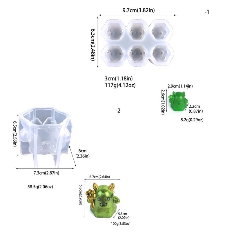 Pendant Keychain Mold Christmas Elf Crystal Exploy Resin Molds DIY Jewelry Making Tool Silicone Mould Necklace Clay Mold