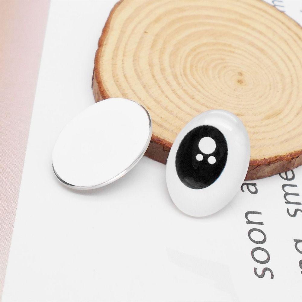 50pcs High Transparency Doll Eyes Accessories Crystal Simulation Glass Eye Patches