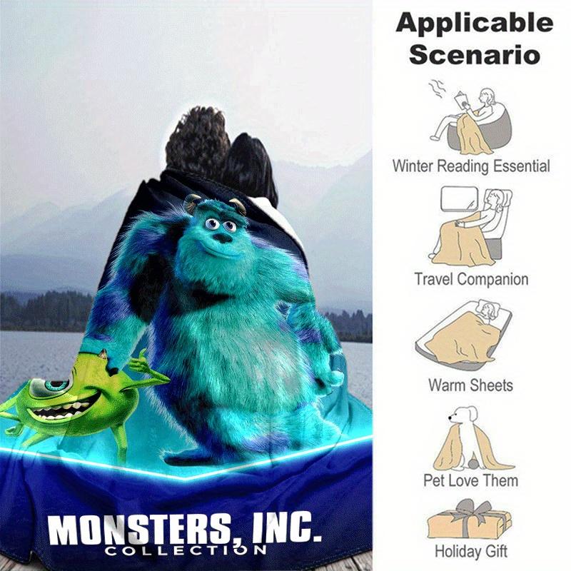 1pcMonsters, Inc Printing Blanket - Soft, All-Season Throw for Living Room, Bedroom,Personalized Gift with Adorable Cartoon Design