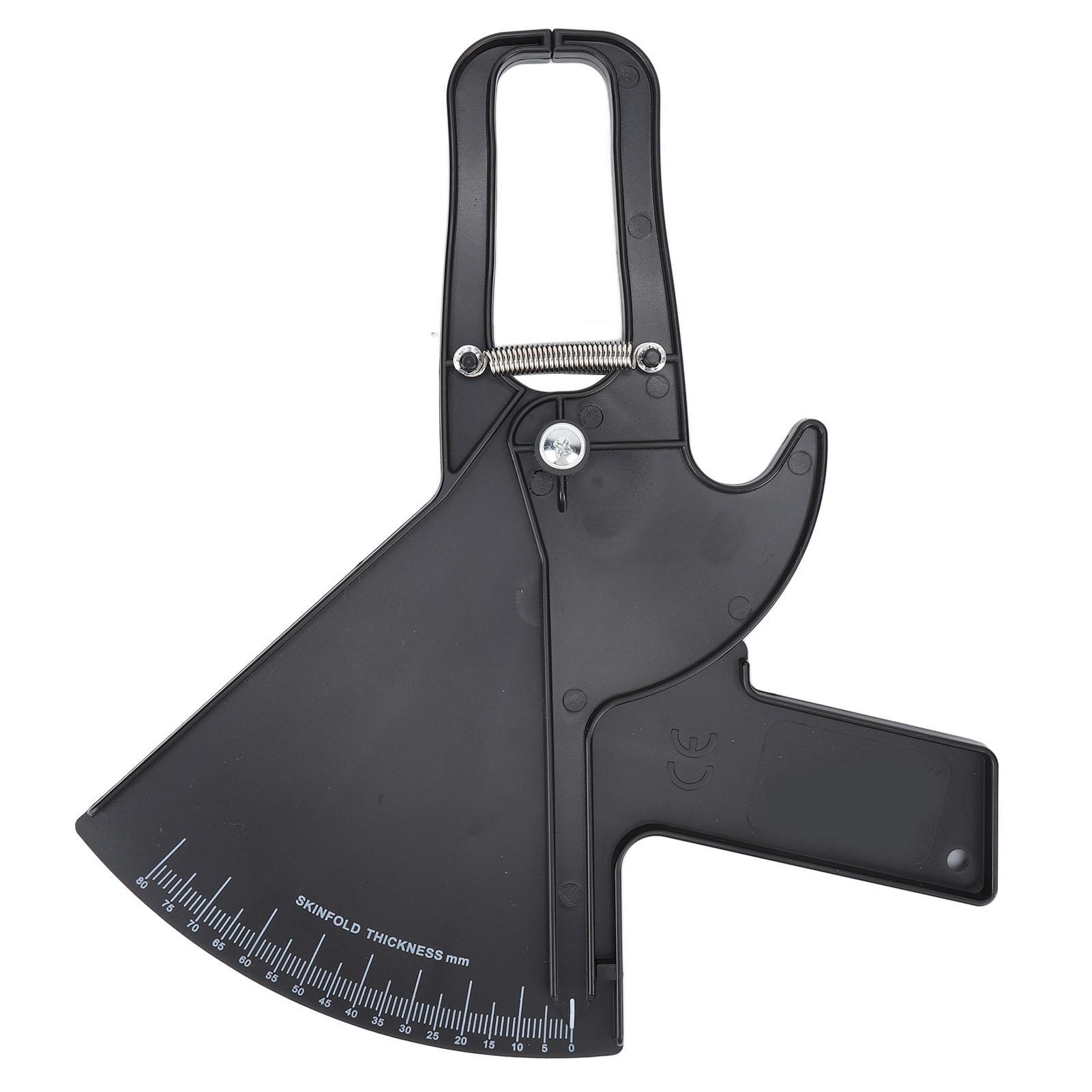 

Body Skin Caliper Plastic Body Fat Caliper Professional Double Spring Body Measurement Tape for Measurement чёрный