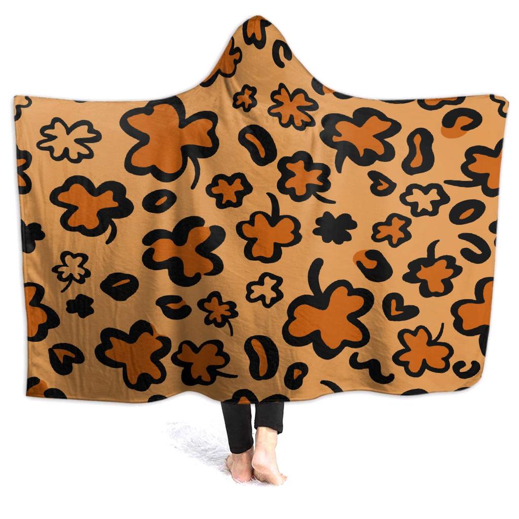 Mermaid Fish Scale Flash Flannel Thermal Hooded Blanket Home Outdoor Office Essential Blanket