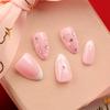 24 de bucăți Fulgul de zăpadă de Crăciun poartă unghii unghii false Hot Nail Art Flash Diamond Piesa de unghii franțuzești Unghii false