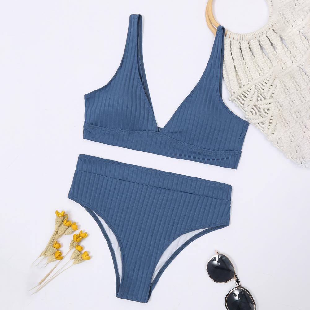 Padded Bikini 2025 Women Sexy Bikini Solid Swimsuit Women Swimwear Push Up Set Brazilian Bathing Suit Summer Beach Wear Swimsuit