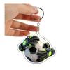 Schlüsselanhänger Anhänger, Fußball Torwart Handschuhe Ball Design Schlüsselanhänger, Schlüsselhalter Realistisches Sport Zubehör für Fans Rucksack