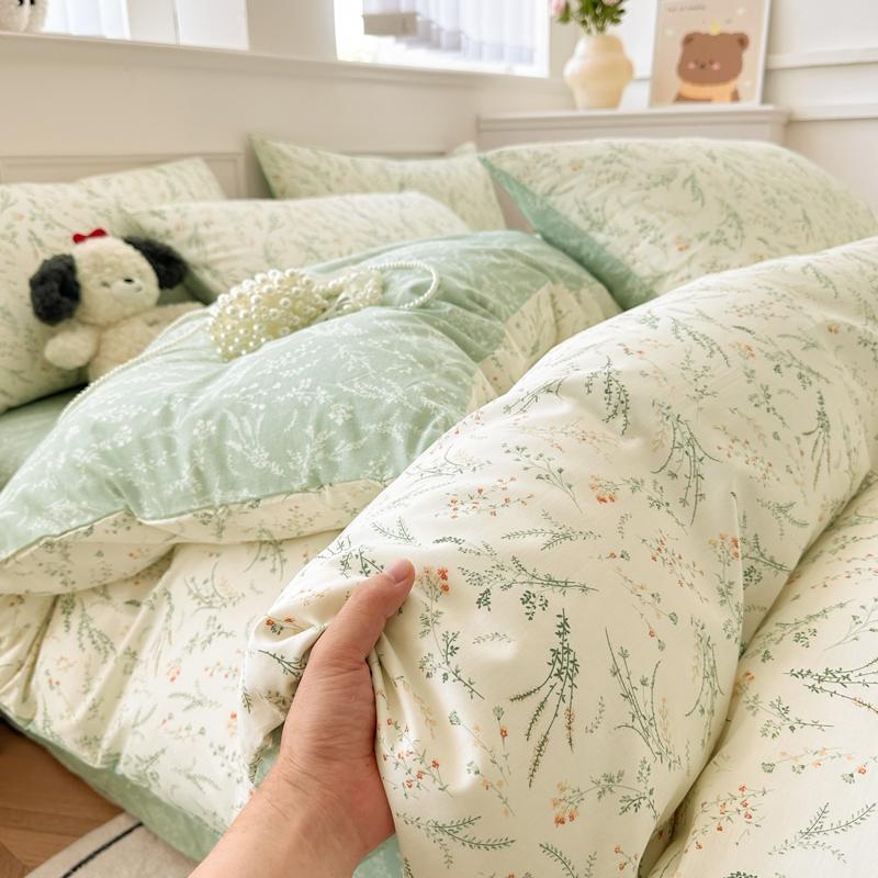 Cotton Bedding Set Duvet Cover with Pillowcases Bedclothes Comforter covers Sets Duvet Cover Queen Size with Pillow cover