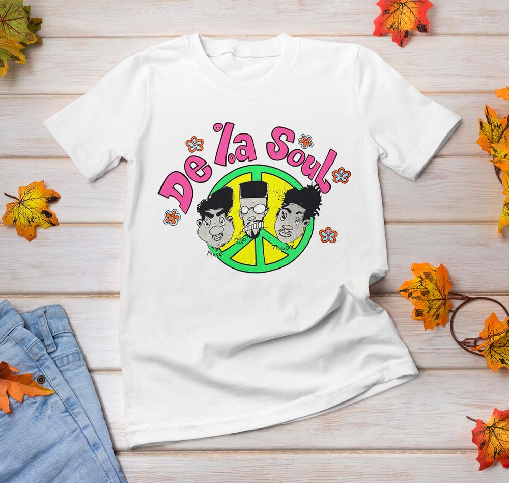 

De La Soul band Men T-shirt White Cotton Gift For Fan All Size Shirt Kh301 Unisex T-Shirt XXXXL