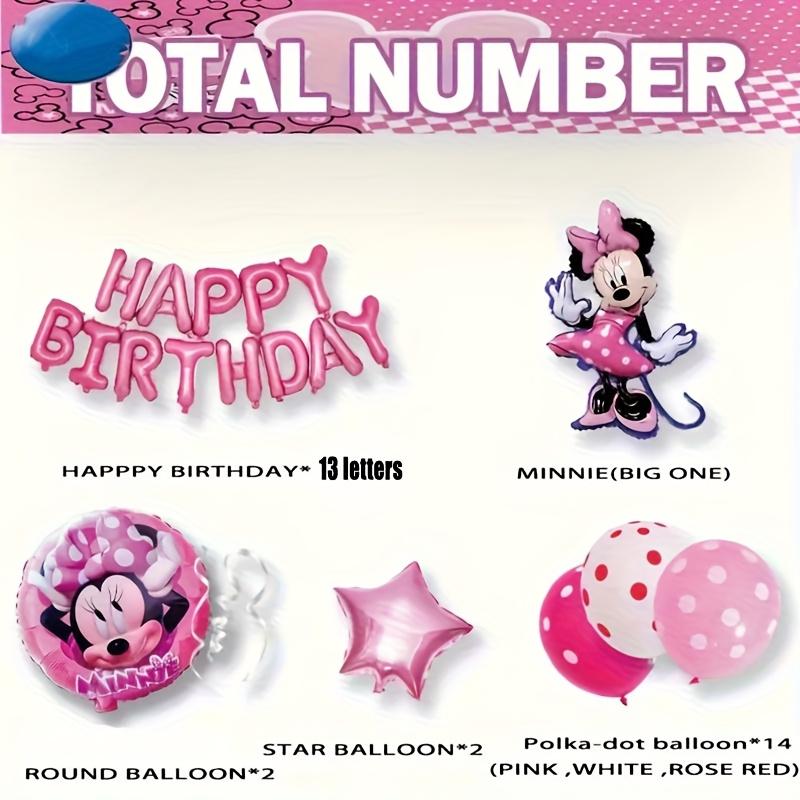 1set Cartoon Mickey Mouse & Friends Mickey Mouse Number Balloon Set Birthday Baby Shower Party Decor Balloon Supplies Kids Favor