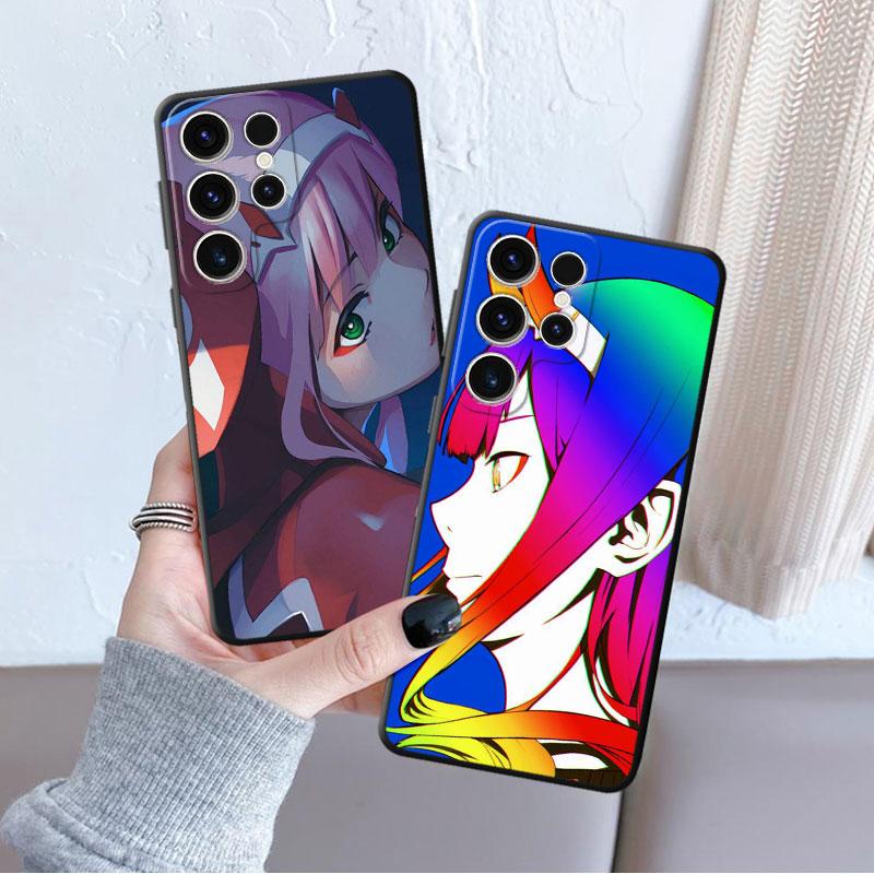 Hülle für Samsung Galaxy S22 Plus S21 S10e S23 Ultra 5g S20 Fe S10 S9 S8 Süße Anime Zero Two Darling In The Franxx Cover