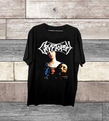 Cryptopsy Neues Schwarzes Shirt Schwarzes Baumwoll-T-Shirt Alle Größen Unisex T-Shirt