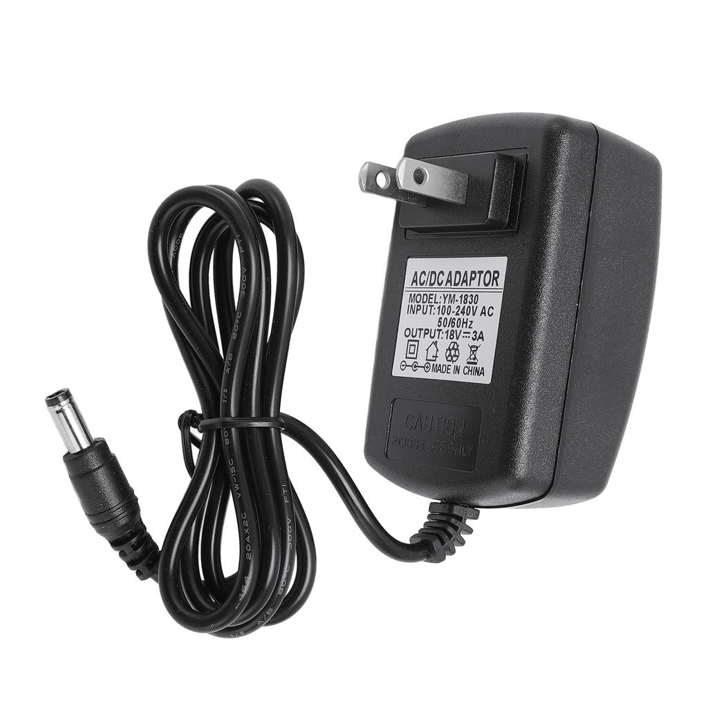 Speaker Power Supply Adapter Charger DC 18V 3A Replacement Cord 5.5mmx2.5mm for LED Billboard Game