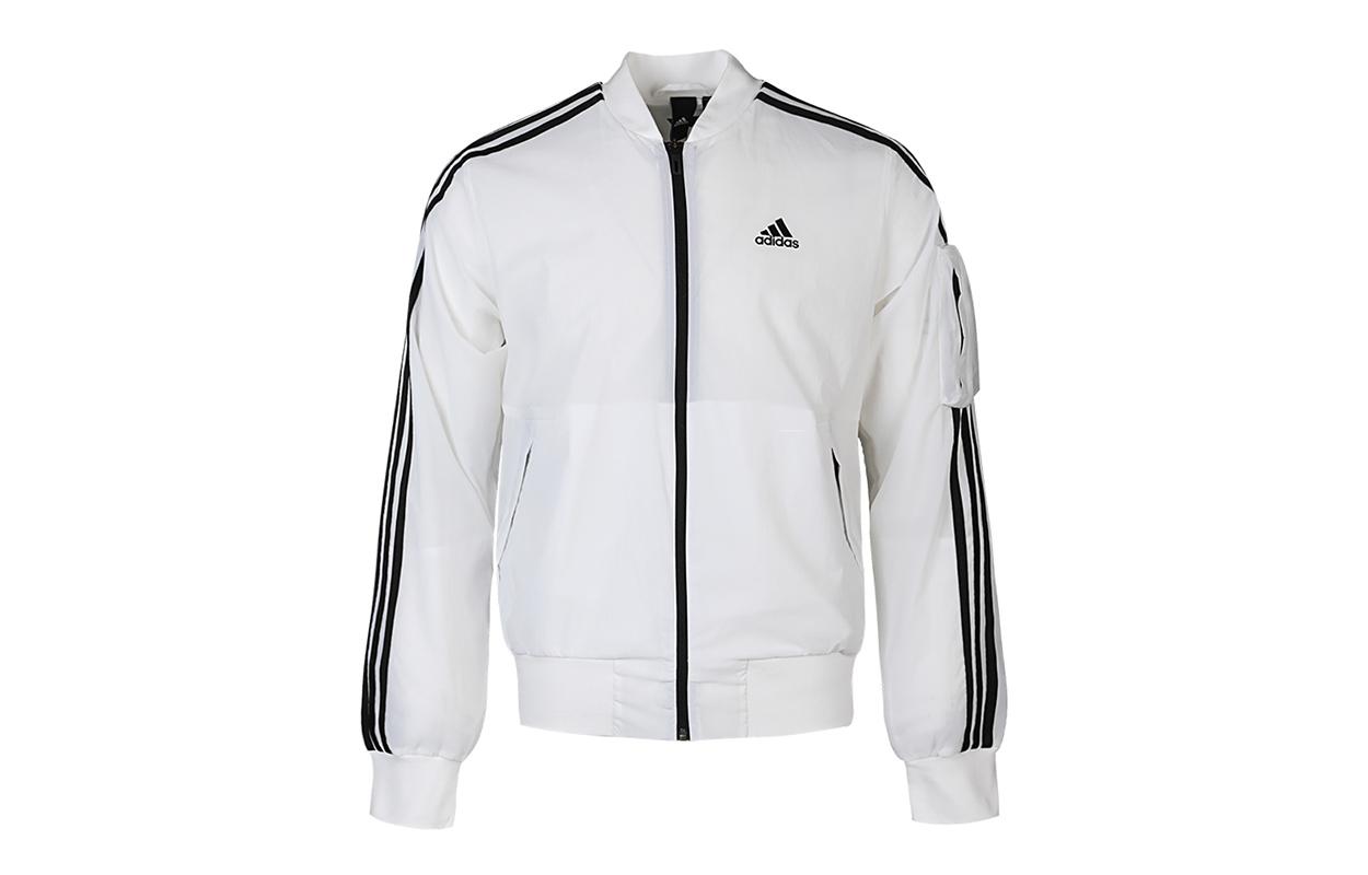 Adidas Jackets Men s White Baseball Collar Moderate Other GH4803 S