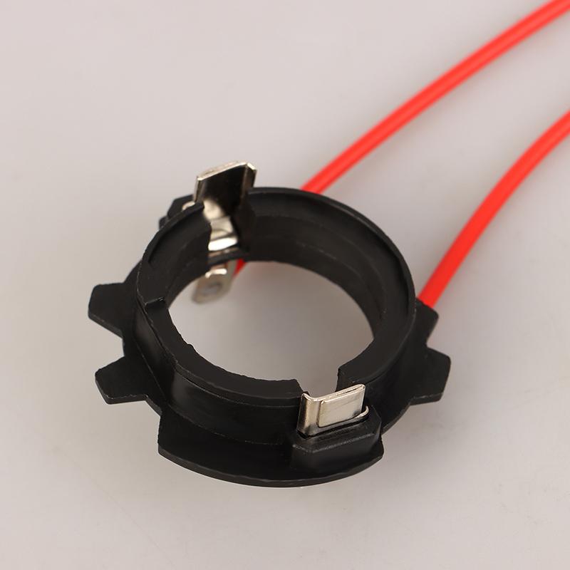 2Pcs For  Plastic Lamp Base Headlight Accessories H7 Led Headlight Bulb Base Adapters Holders Retainers For Golf 5 Mk5