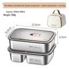 Qiwei Microwaveable 316 Stainless Steel Lunch Box