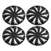 4Pcs Hubcap Wheel Cover Snap On Universal 15in Wheel Rim Cover Exterior Accessories Replacement for
