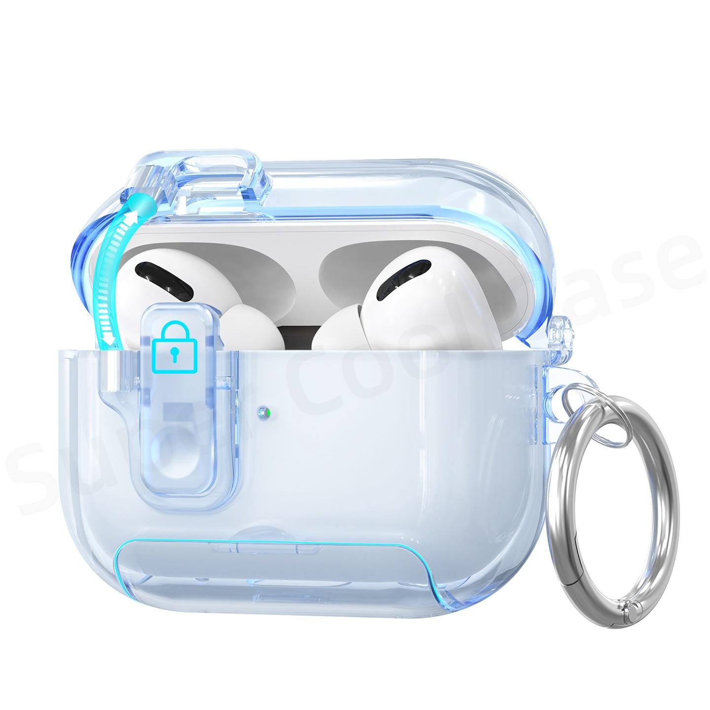 

Для чохла AirPods Pro 3-го покоління Автоматична застібка-замок для чохла-накладки AirPods Pro 3 з набором для чищення Для AirPods Pro 3 for AirPods Pro 3 зніміть синього кольору