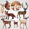 Christmas Toys: Animal Models of Fox, Rabbit, Elk, Deer & Squirrel for Cognitive Play